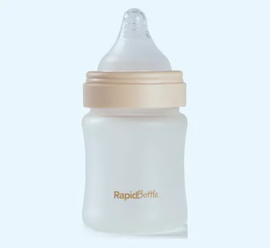 Nuby RapidBottle Anti-Colic Glass Feeding Bottle