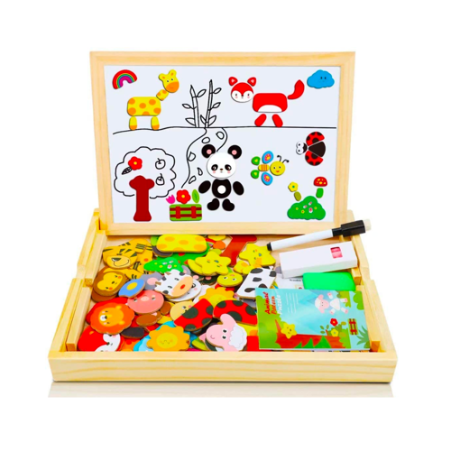 Wooden Magnetic Puzzle Board